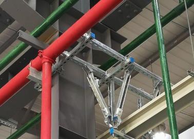 秦安该抗震支架的整体式支吊架结构协调性好